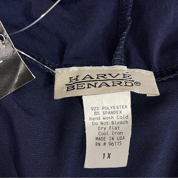 Harve Bernard 2-Piece Look Tank and Cardigan Pullover Top Blue Size 1X - Picture 8 of 8